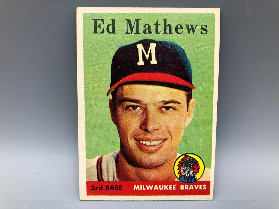 1958 Topps Eddie Mathews #440 HOF (1 of 2)