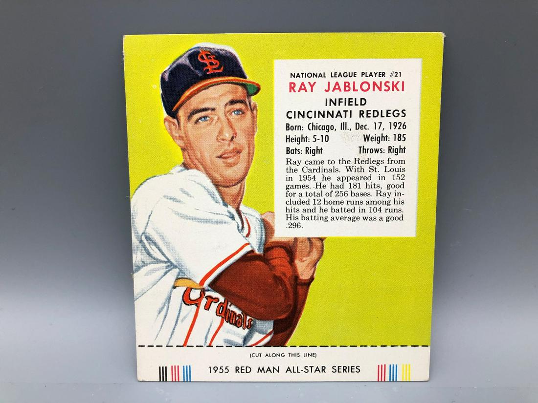 1955 Red Man With Tab Ray Jablonski #21 (1 of 2)