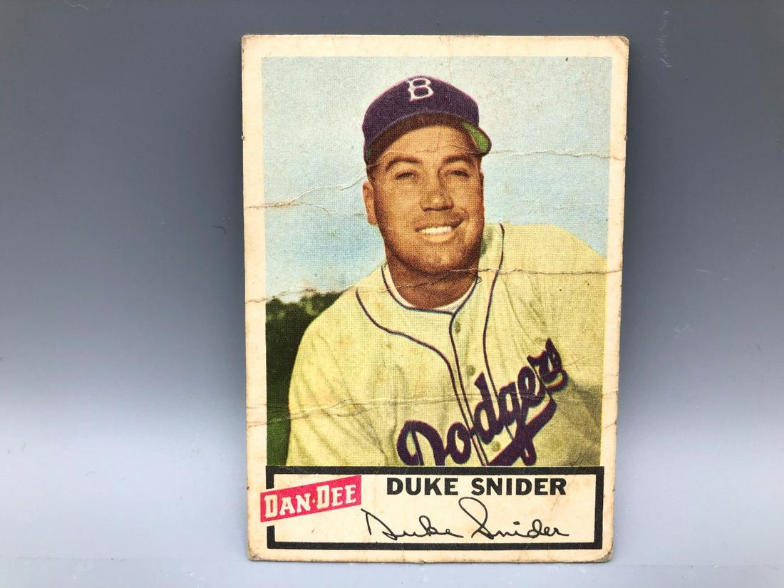 1954 Dan Dee Duke Snider Rare Issue HOF (1 of 2)