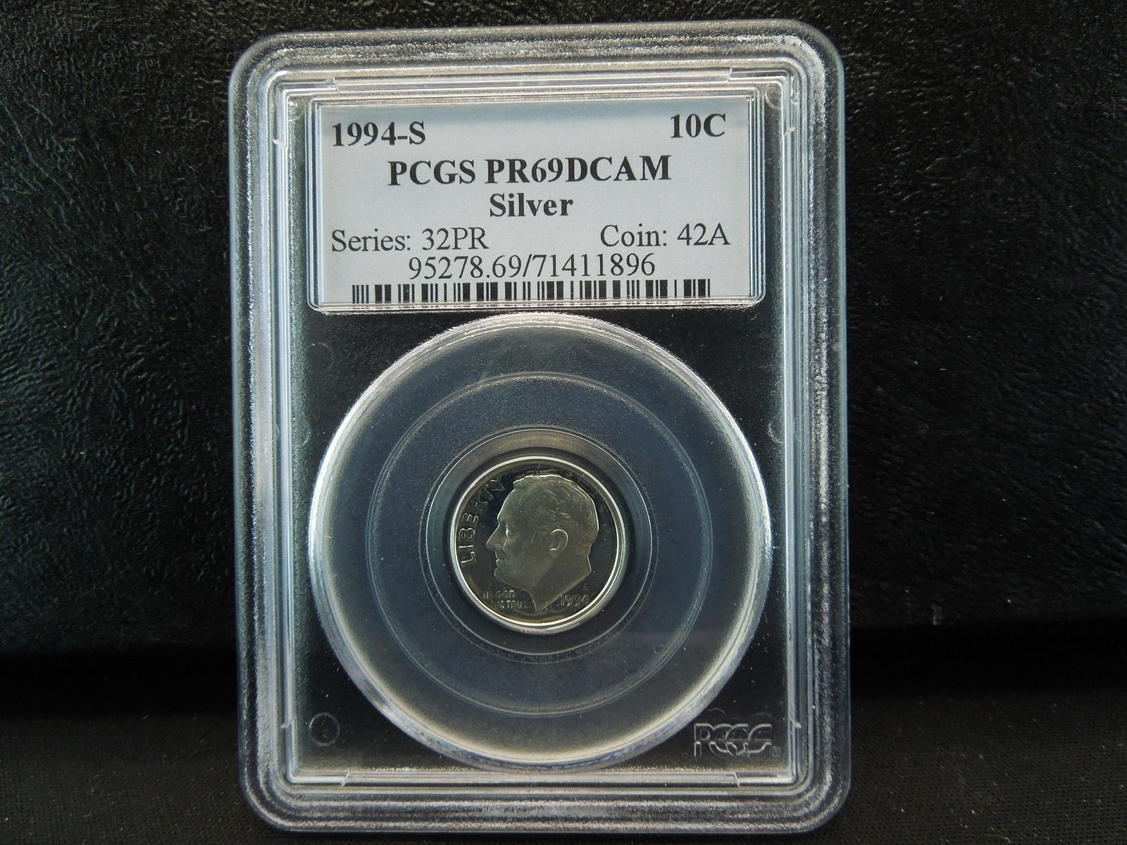 1994 S Silver Roosevelt Dime PCGS PR69 DCAM (1 of 2)