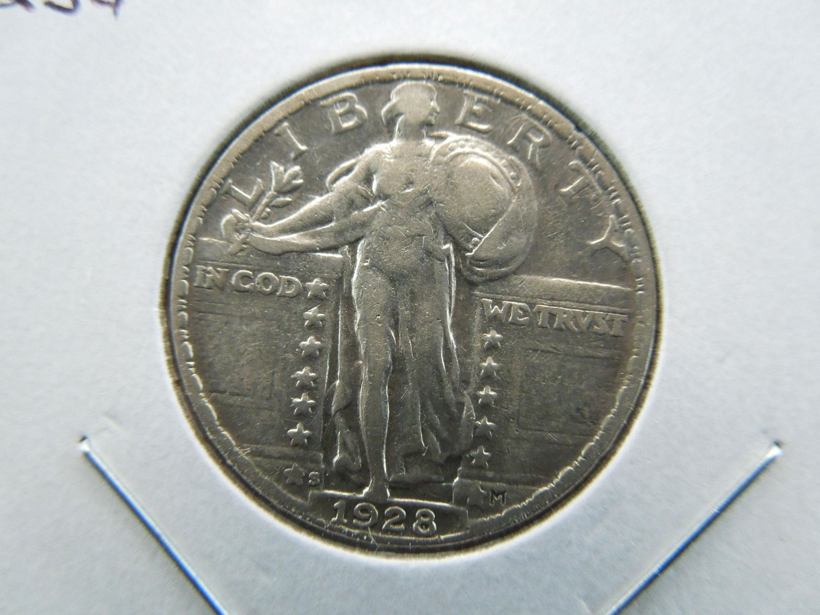 1928-S Standing Liberty 25c.  VF/XF. (1 of 3)