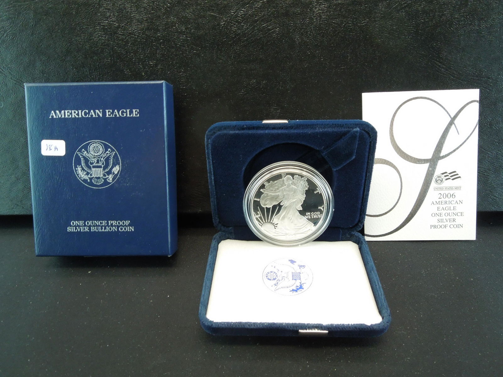 2006 W American Silver Eagle.  GEM Proof in original (1 of 5)