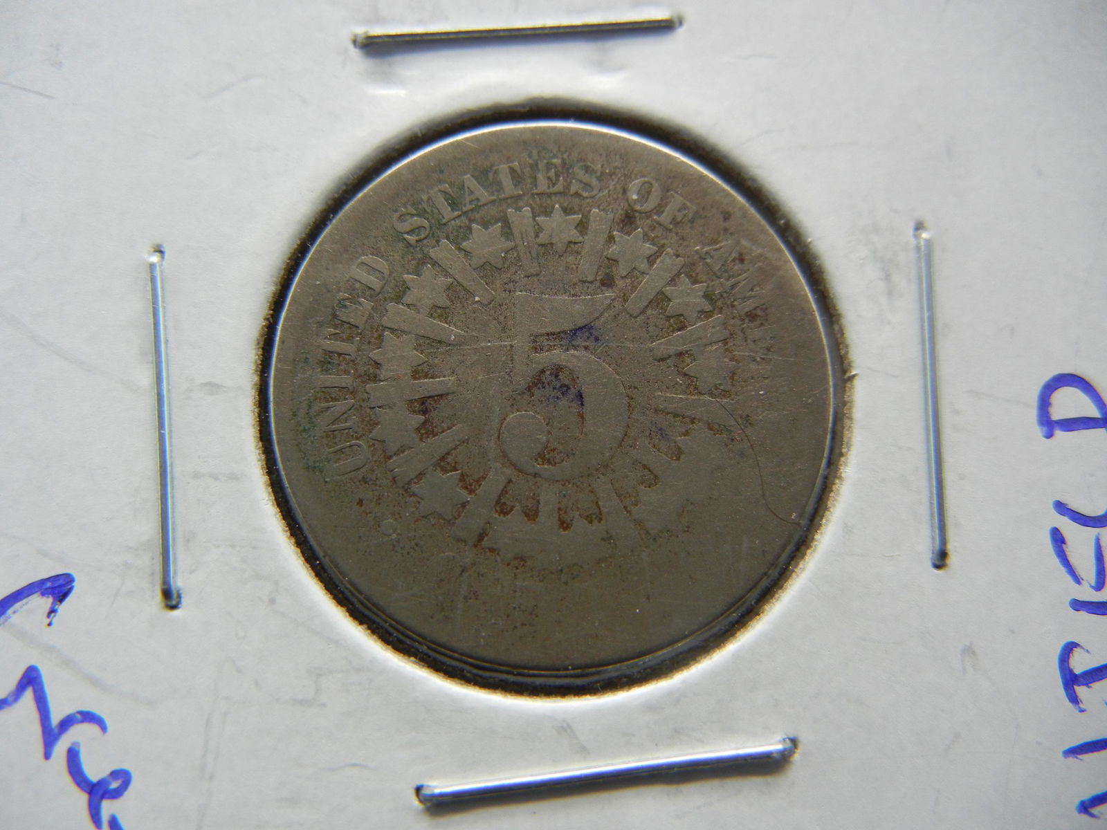 1866 Shield Nickel w/Rays (1 of 3)