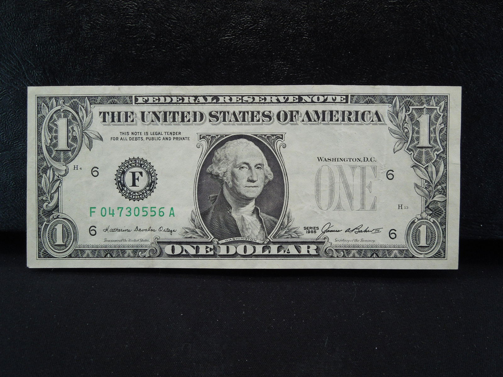 ERROR ALERT.  1985 $1 Federal Reserve Note missing Seal (1 of 4)