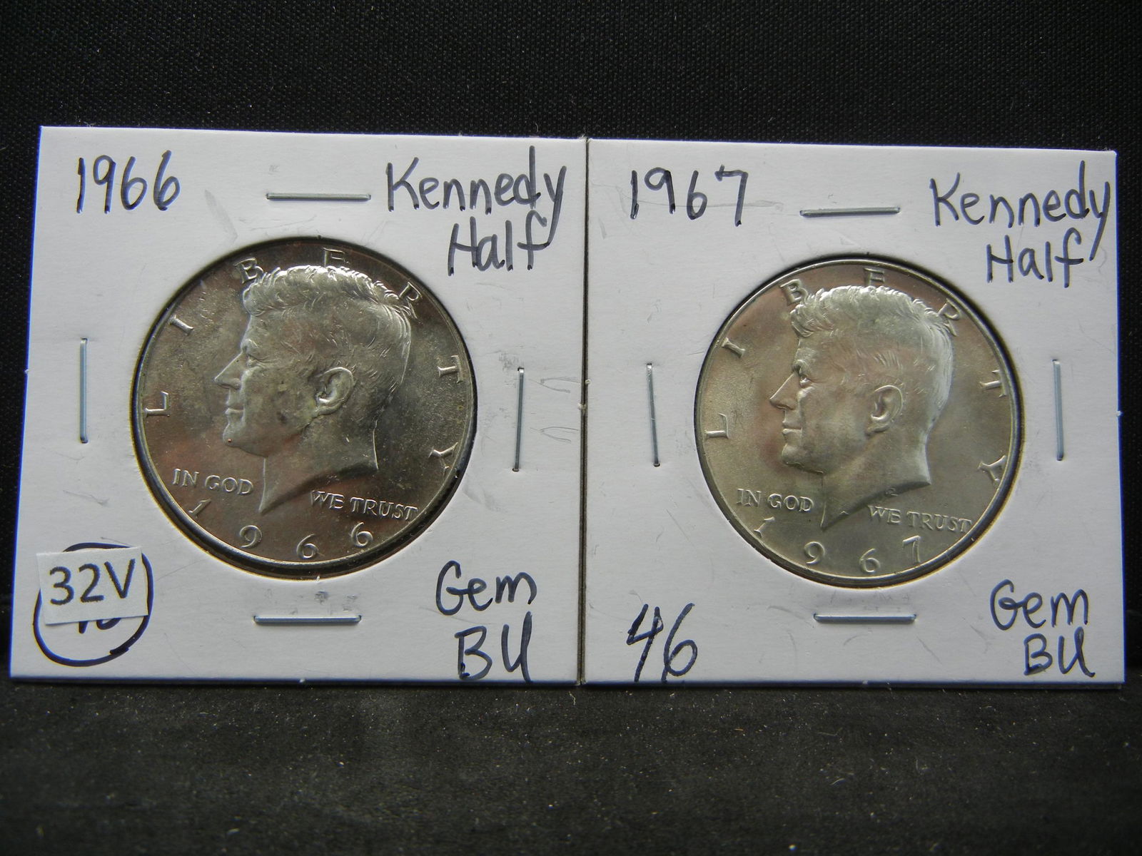 1966/1967 PROOF Kennedy Half Dollars - 90% Silver (1 of 6)