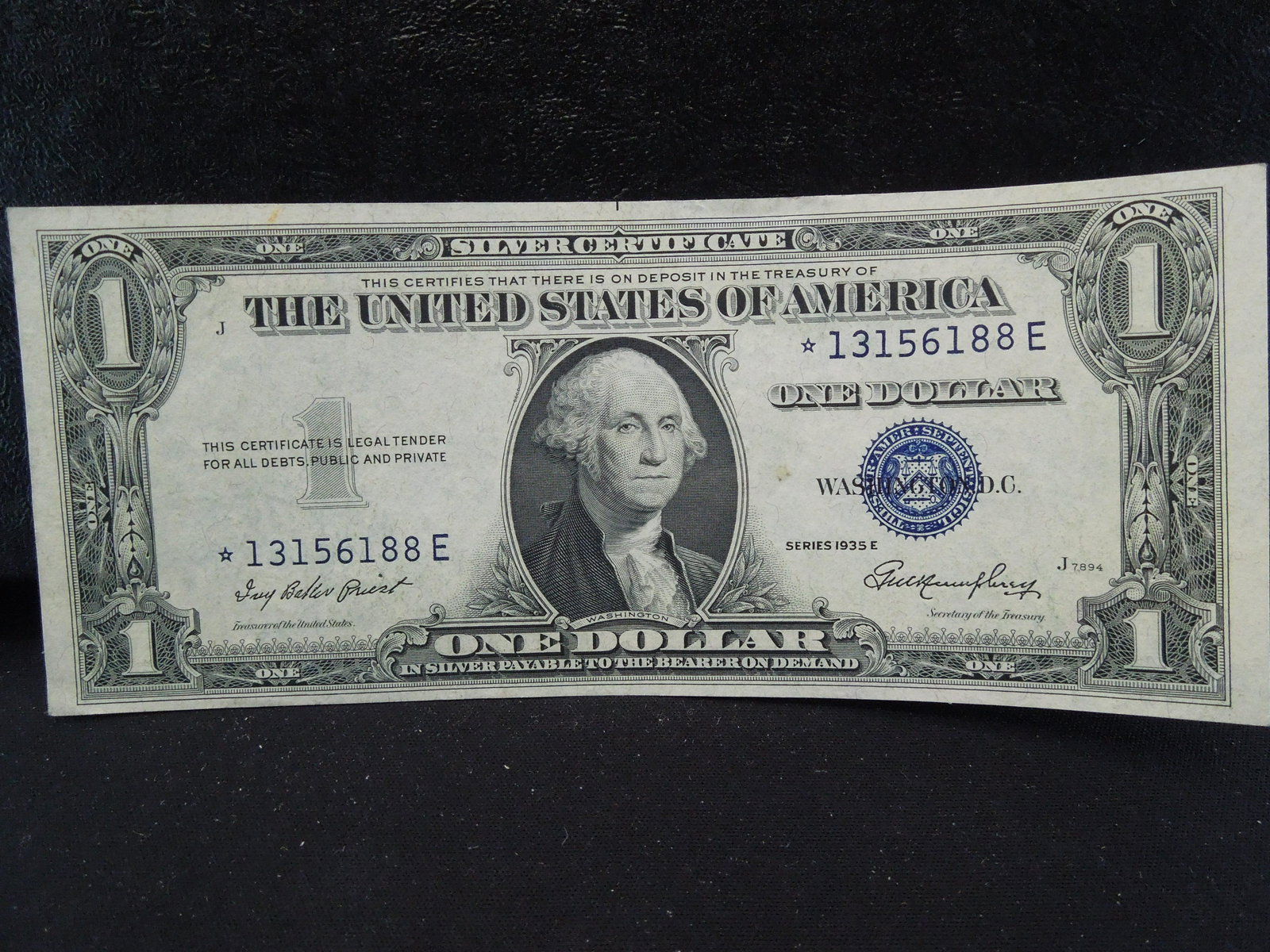 1935 E $1 Silver Certificate STAR REPLACEMENT NOTE. (1 of 4)