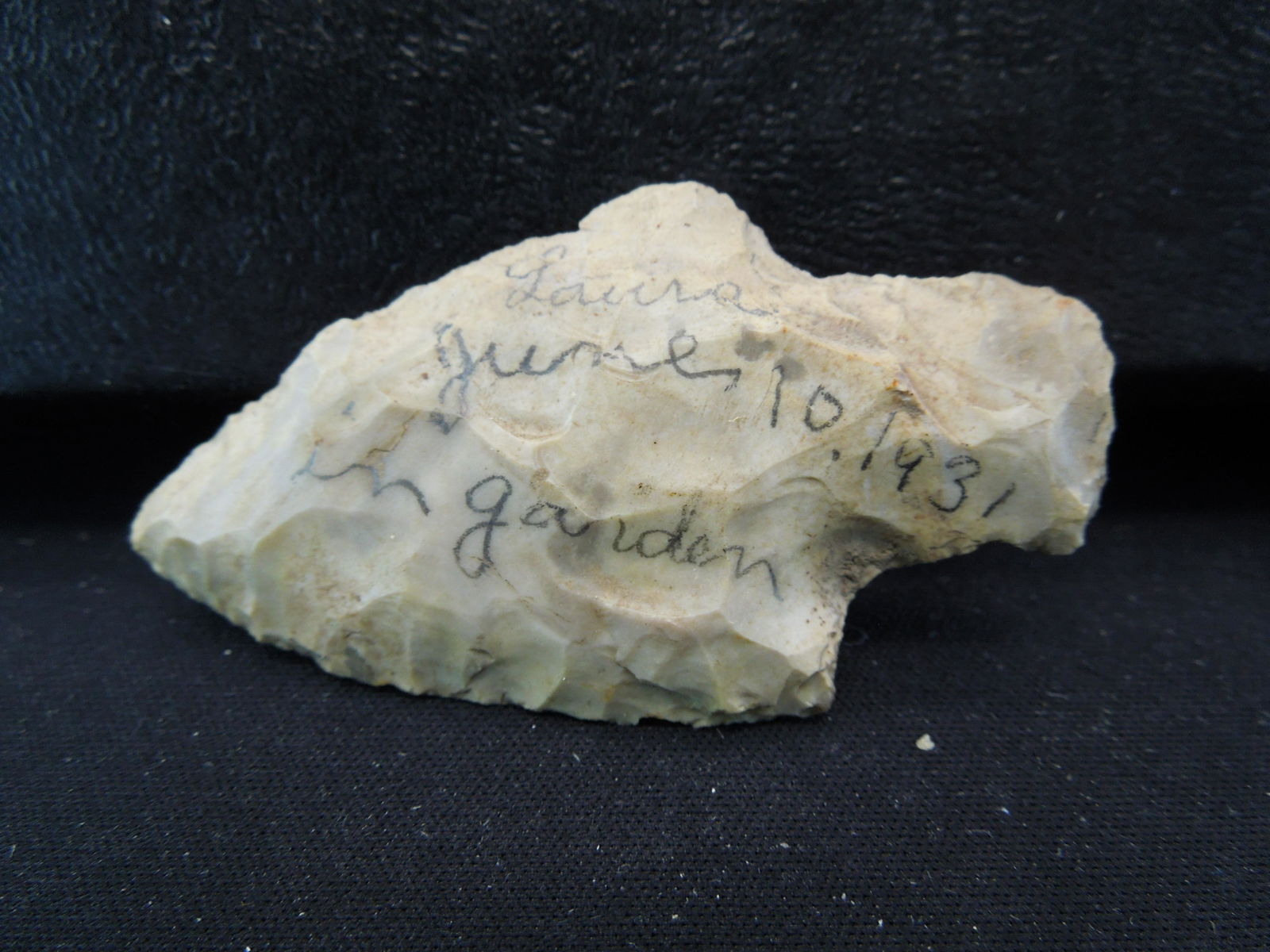 2 1/2 inch Adena stemmed  point.  About 2000 years (1 of 2)