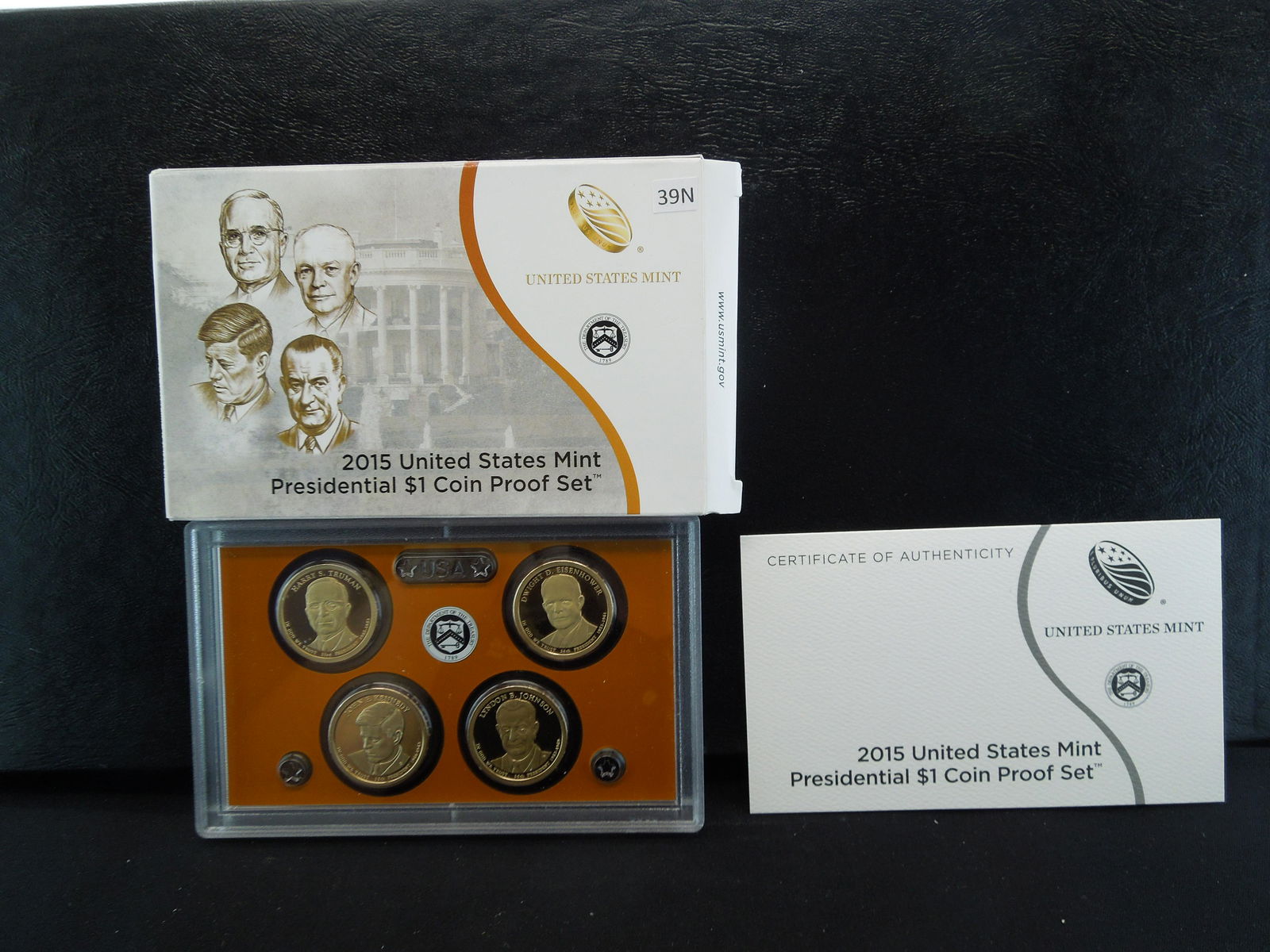2015 United States Mint Presidential Dollars Proof Set. (1 of 3)