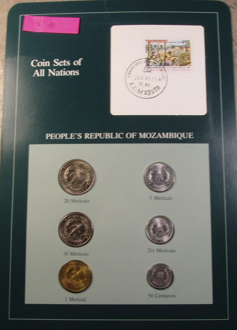 People's Republic of Mozambique.  6 Coin Uncirculated (1 of 2)