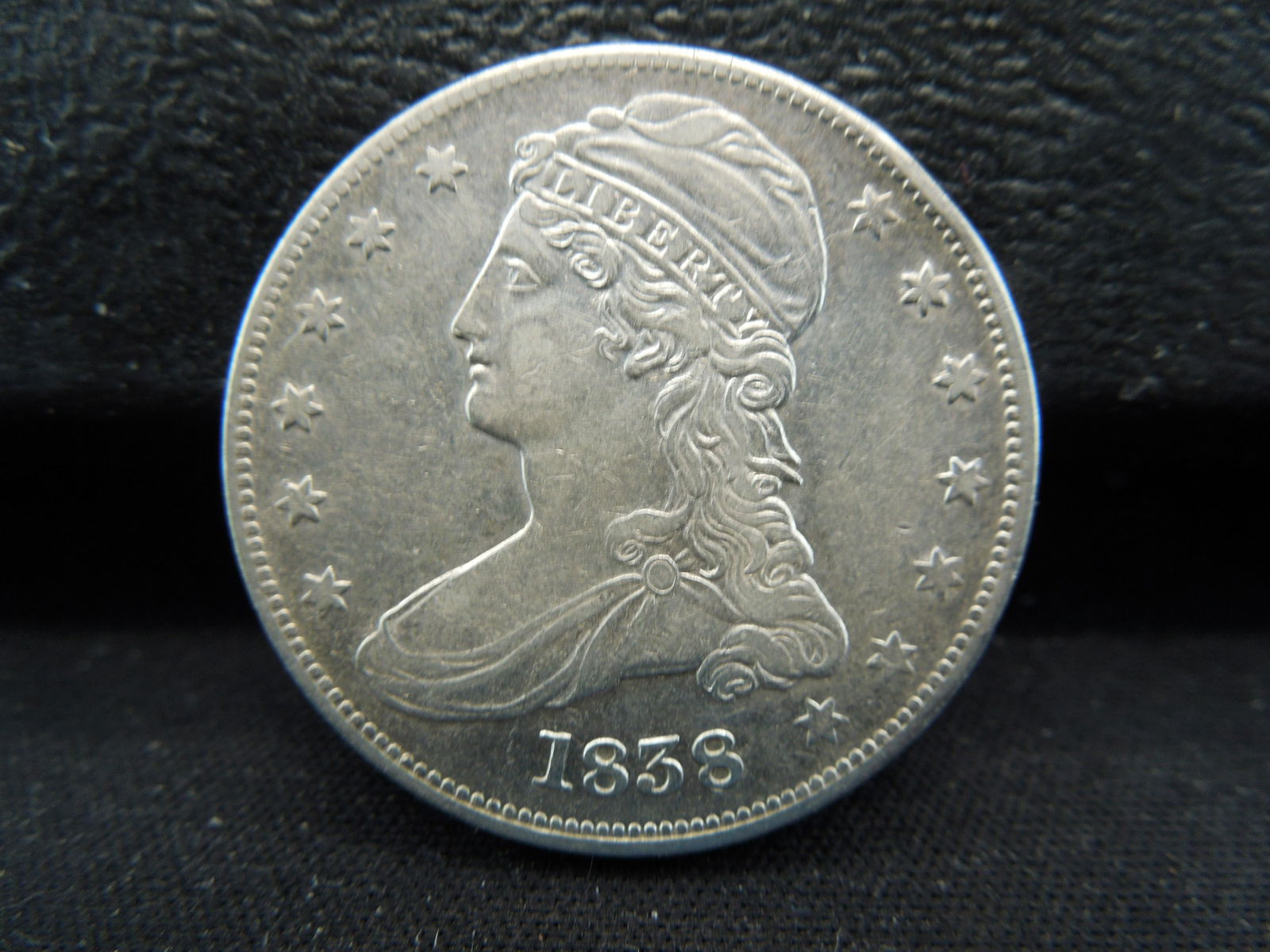 1838 Reeded Edge Bust Half Dollar XF (1 of 2)