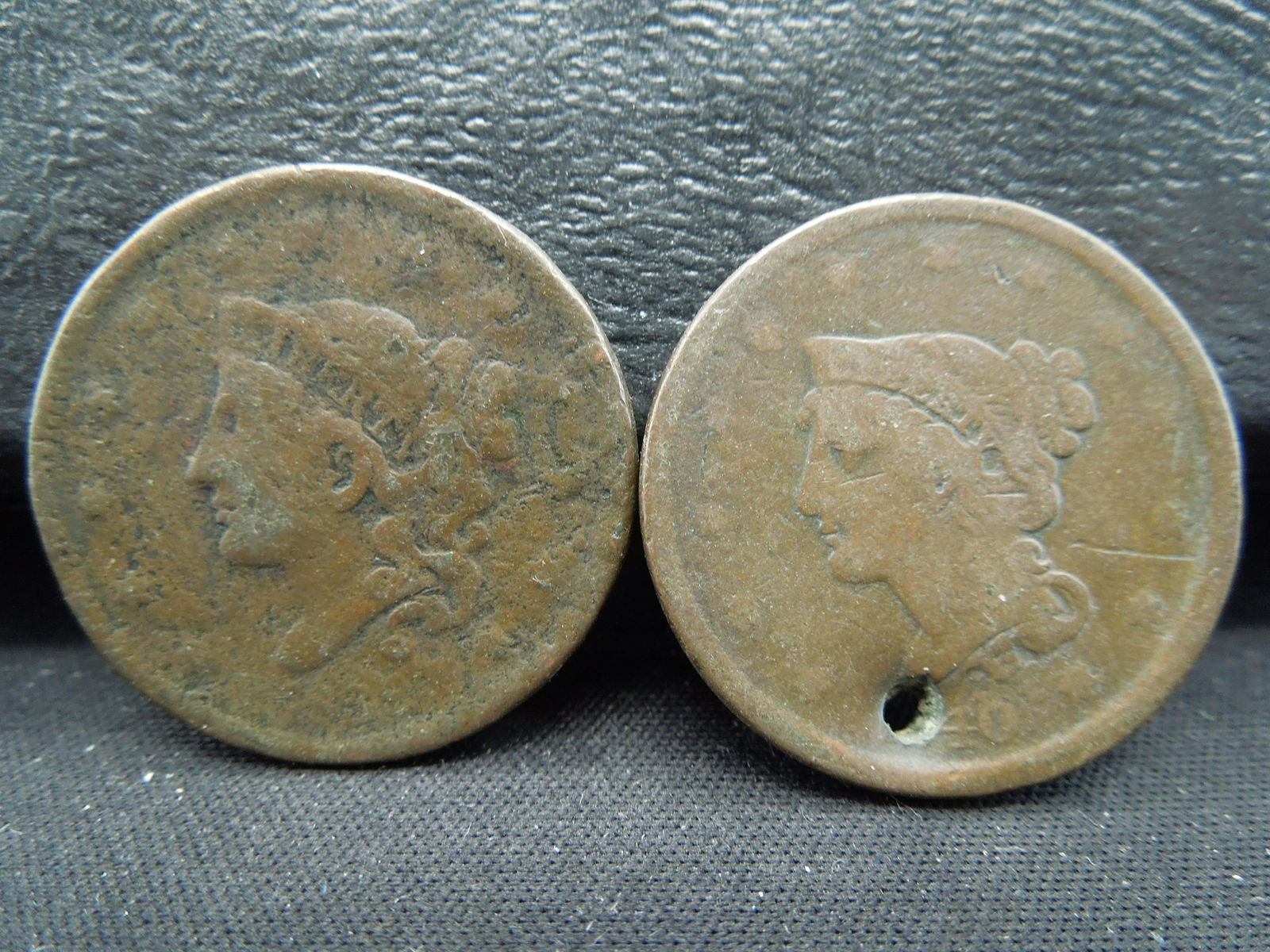1840 & 1838 Large Cents with Issues (1 of 2)