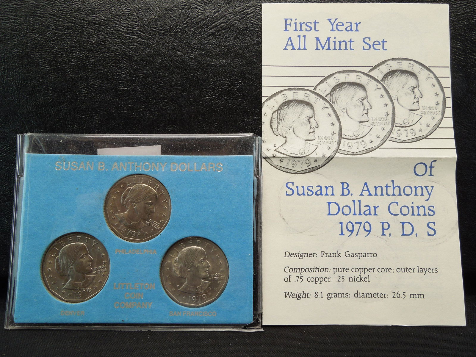 1979 Susan B Anthony Dollar Set in Littleton Packaging (1 of 5)