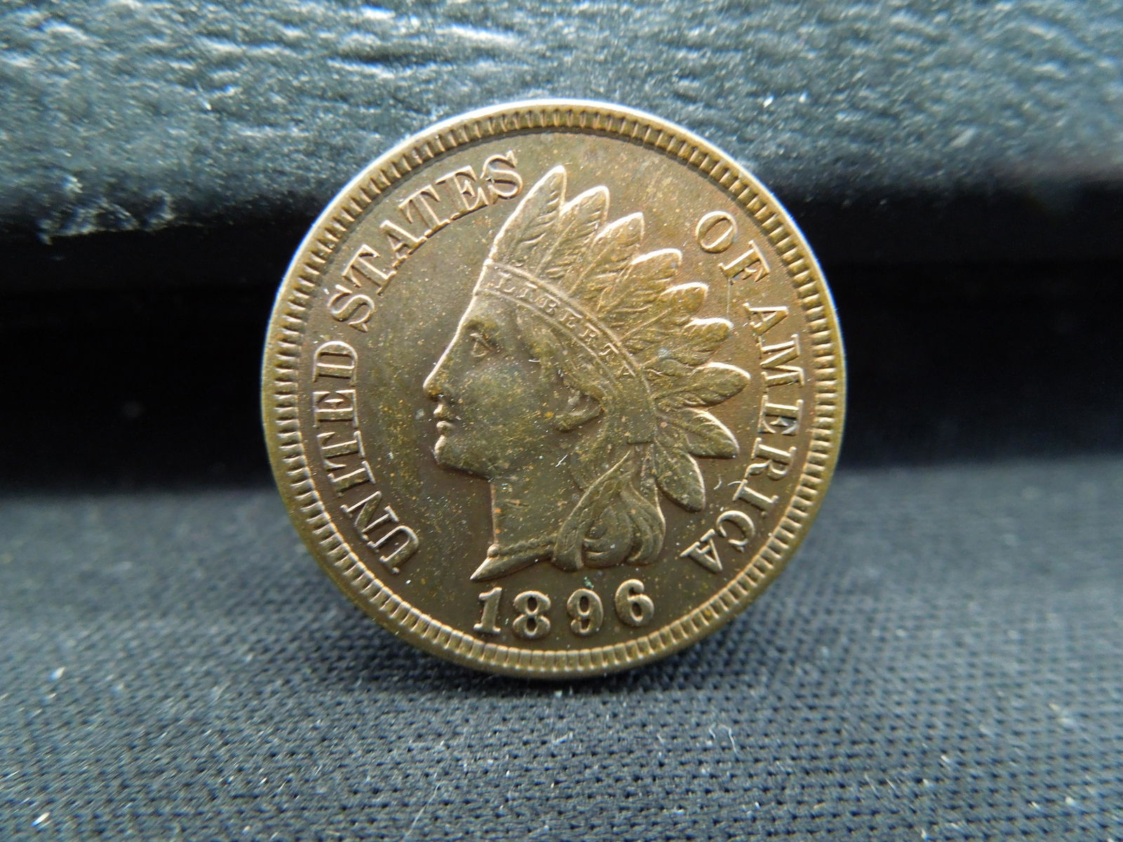 1896 Indian Head Cent AU/BU Some Red Left (1 of 2)