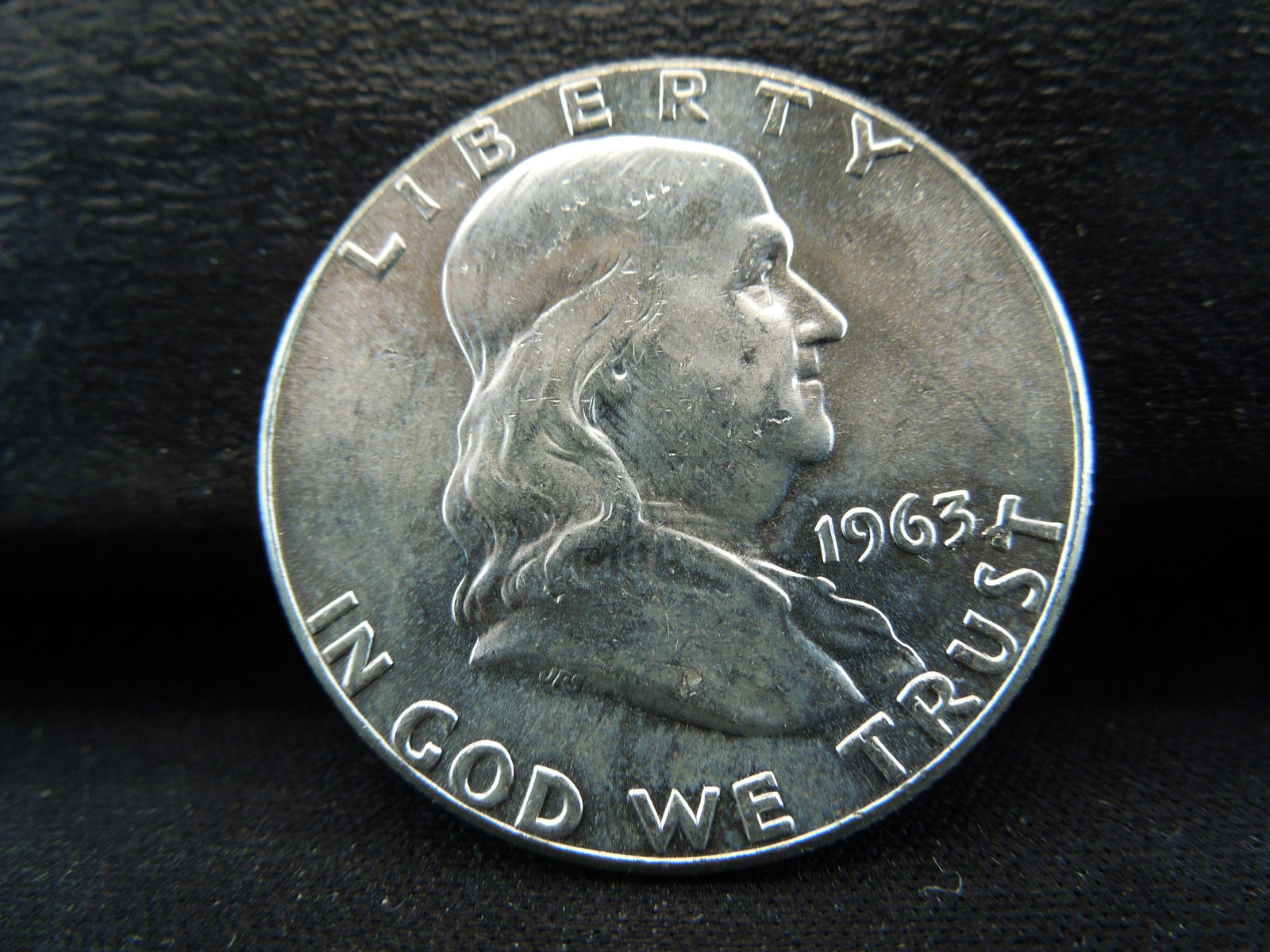 1963 Franklin Half Dollar BU White (1 of 2)