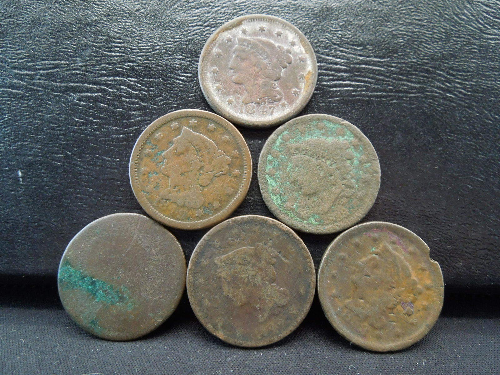 (6) Lower Grade Large Cents (1 of 6)