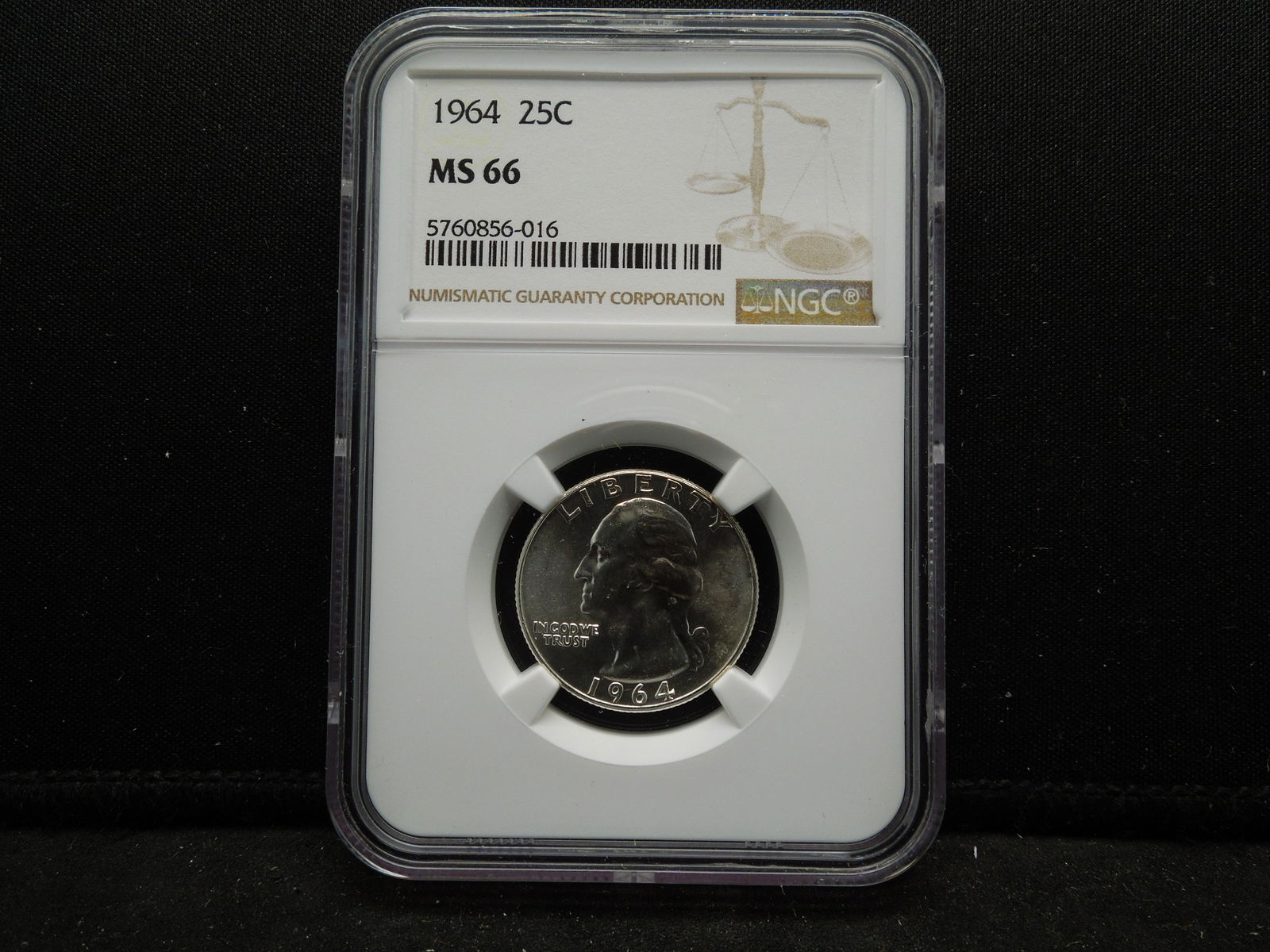 1964 Washington Quarter NGC MS66 (1 of 4)