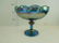 Indiana Glass Carnival Blue Fruit Bowl - has chip on