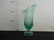 Two Green Fenton One 8 inch Vase, One 7 inche Vase, - 2