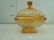Glass Covered Candy Dish with Small Chip