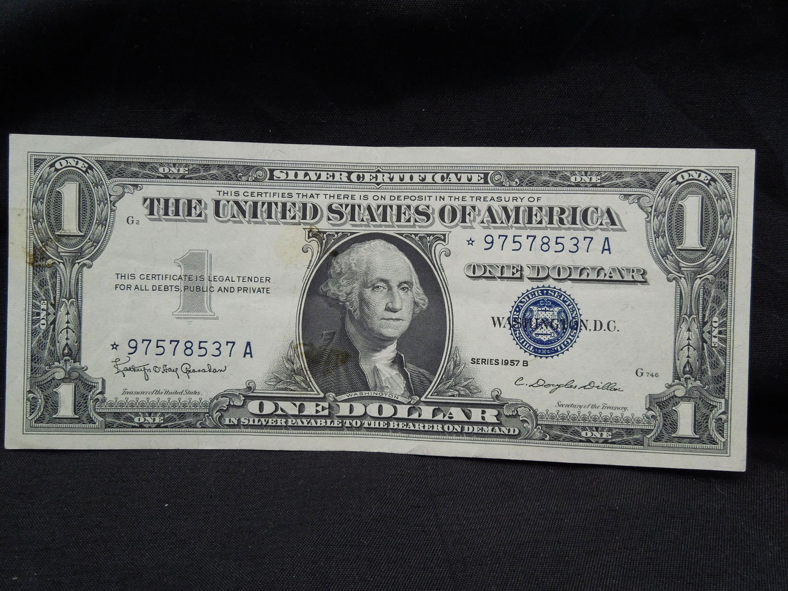 1957 B Star One Dollar Silver Certificate (1 of 3)