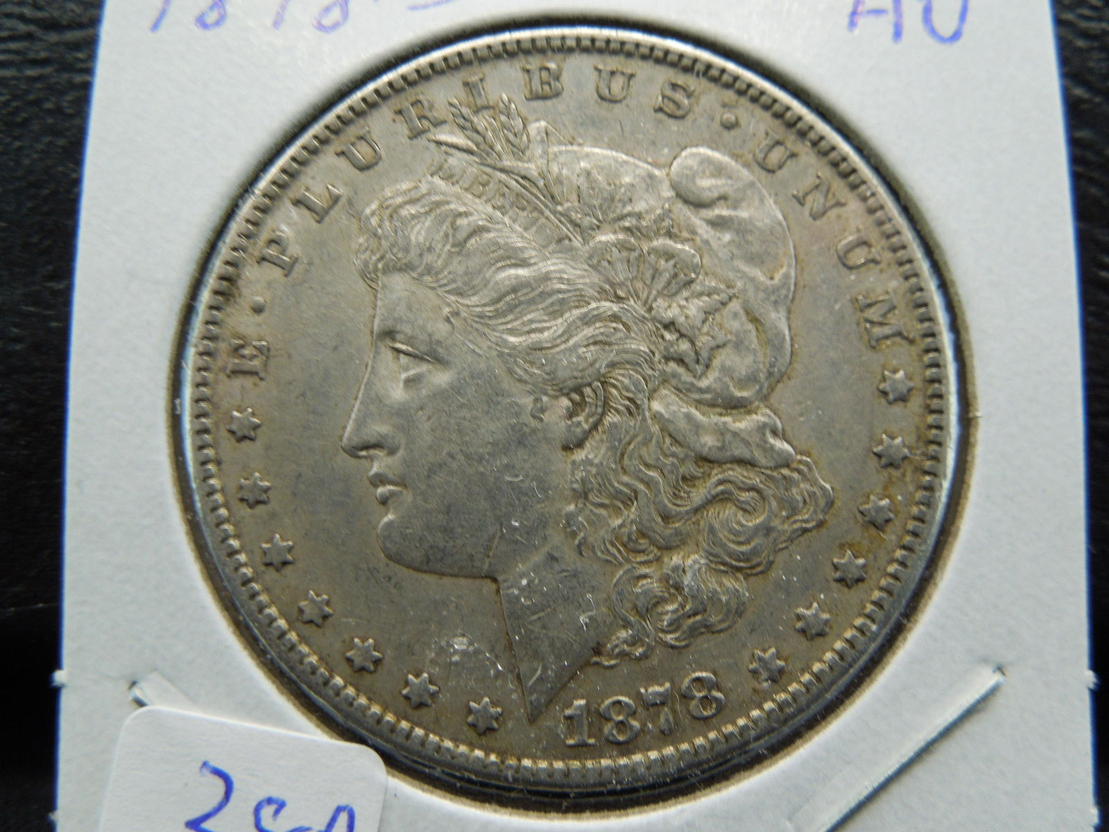 1878-S Morgan Dollar.  Almost Uncirculated. (1 of 3)