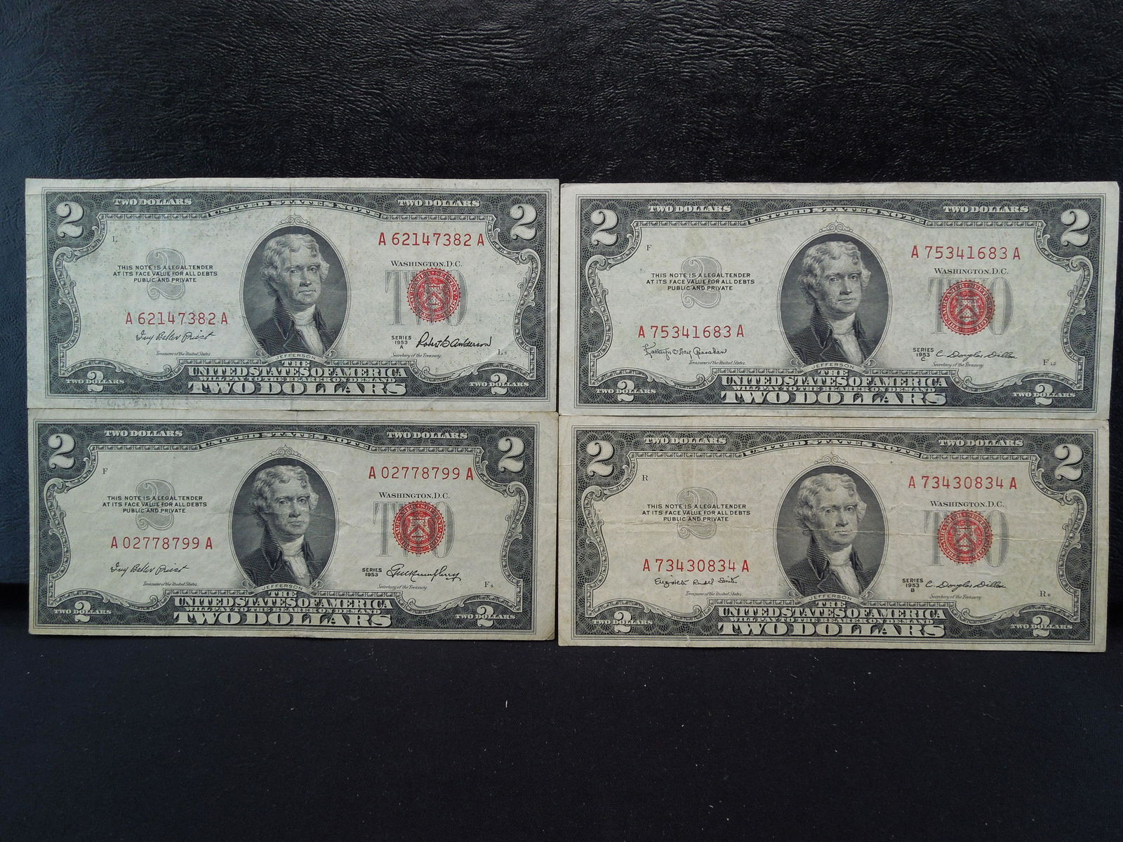 1953, 53 A, 53 B , 53 C Two Dollar Notes (1 of 6)