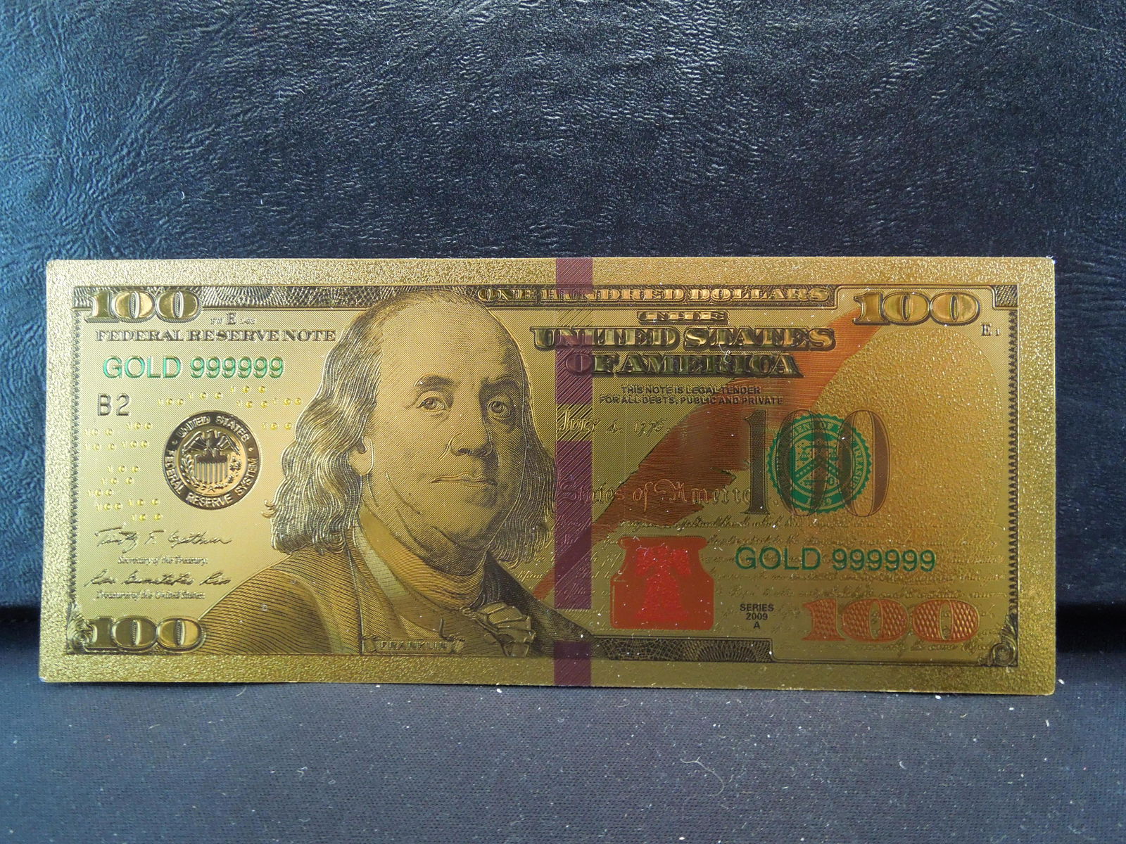 US $100 24K GOLD NOTE (1 of 2)