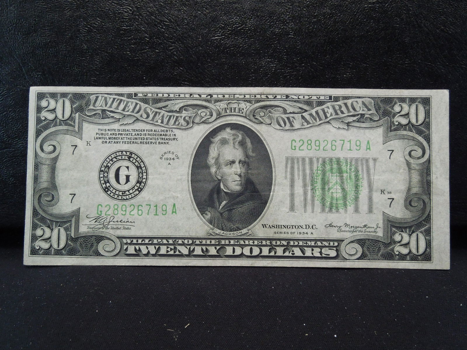 1934 A Twenty Dollar Note (1 of 3)