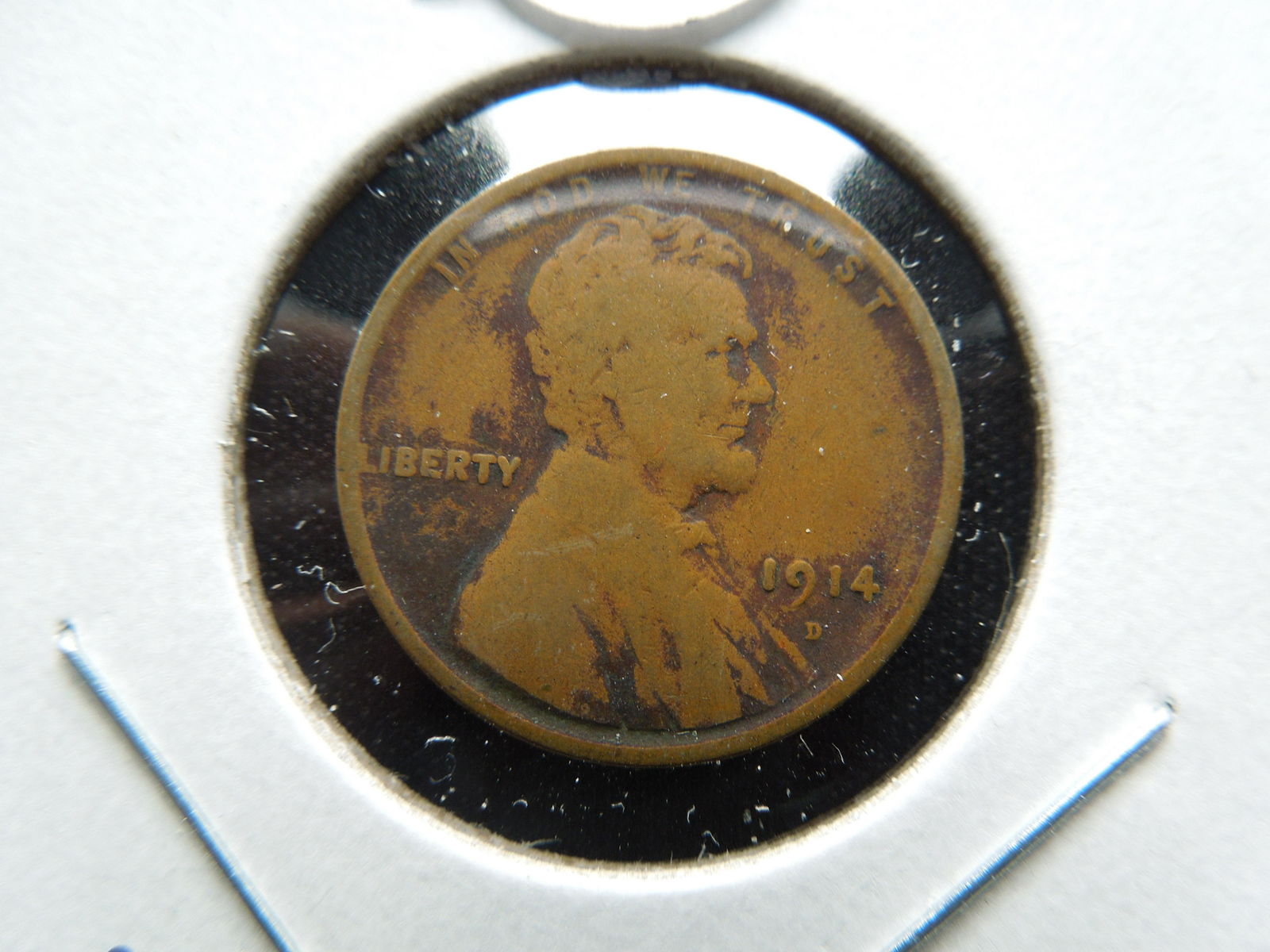 1914-D Lincoln 1c.  Key Date.  VG. (1 of 3)