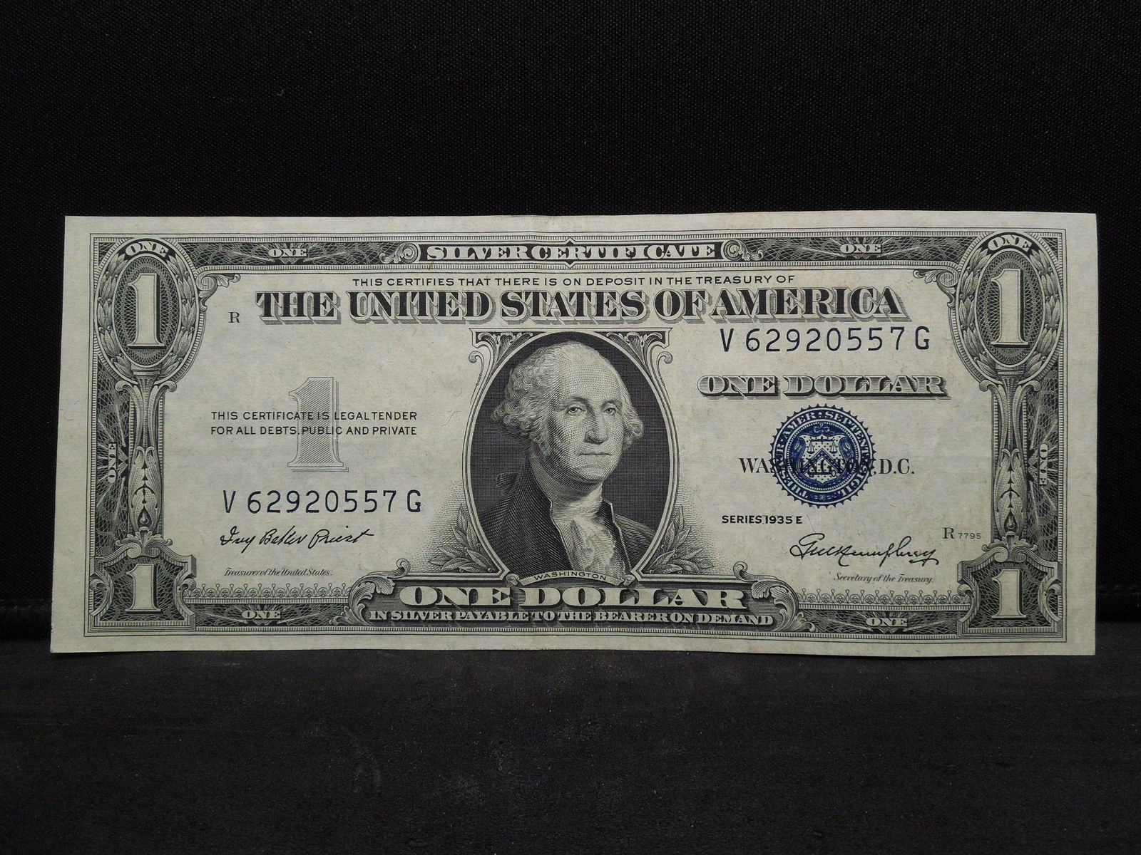 1935E $1 Silver Certificate.  AU. (1 of 3)