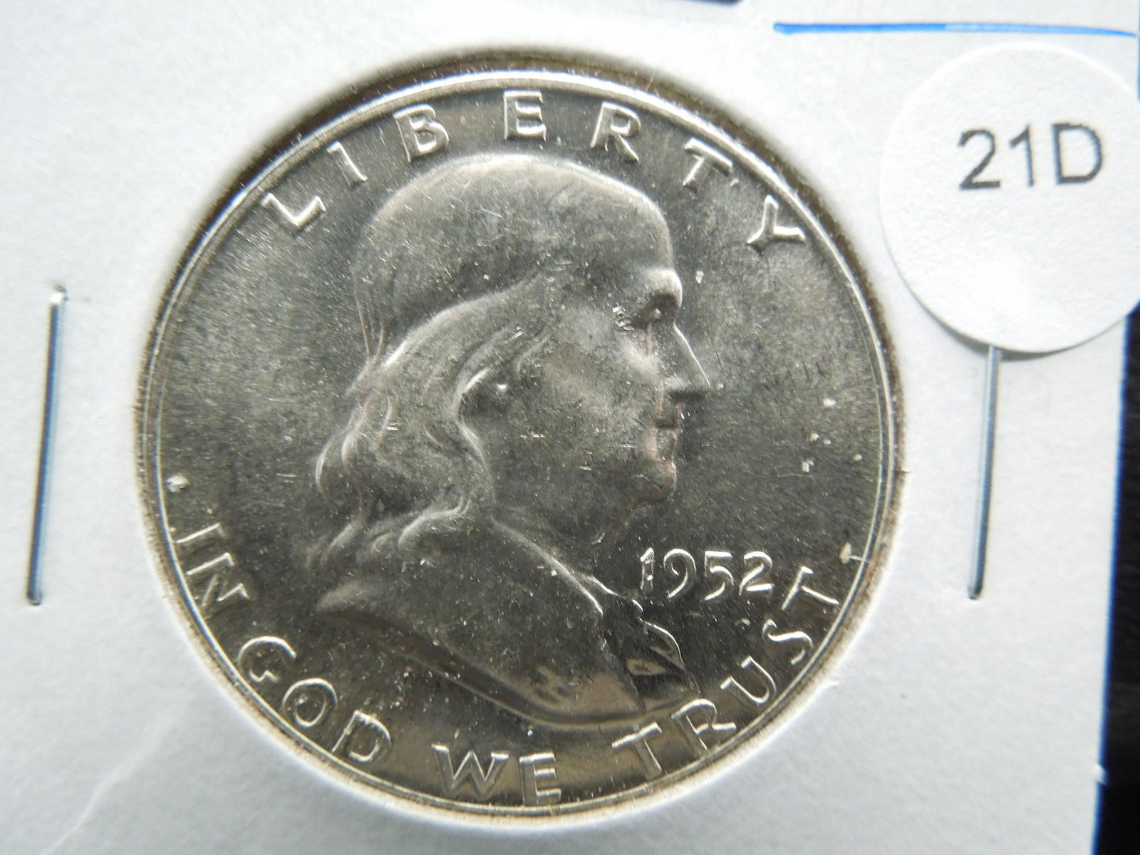 1952 Franklin 50c.  MS-64+. (1 of 3)