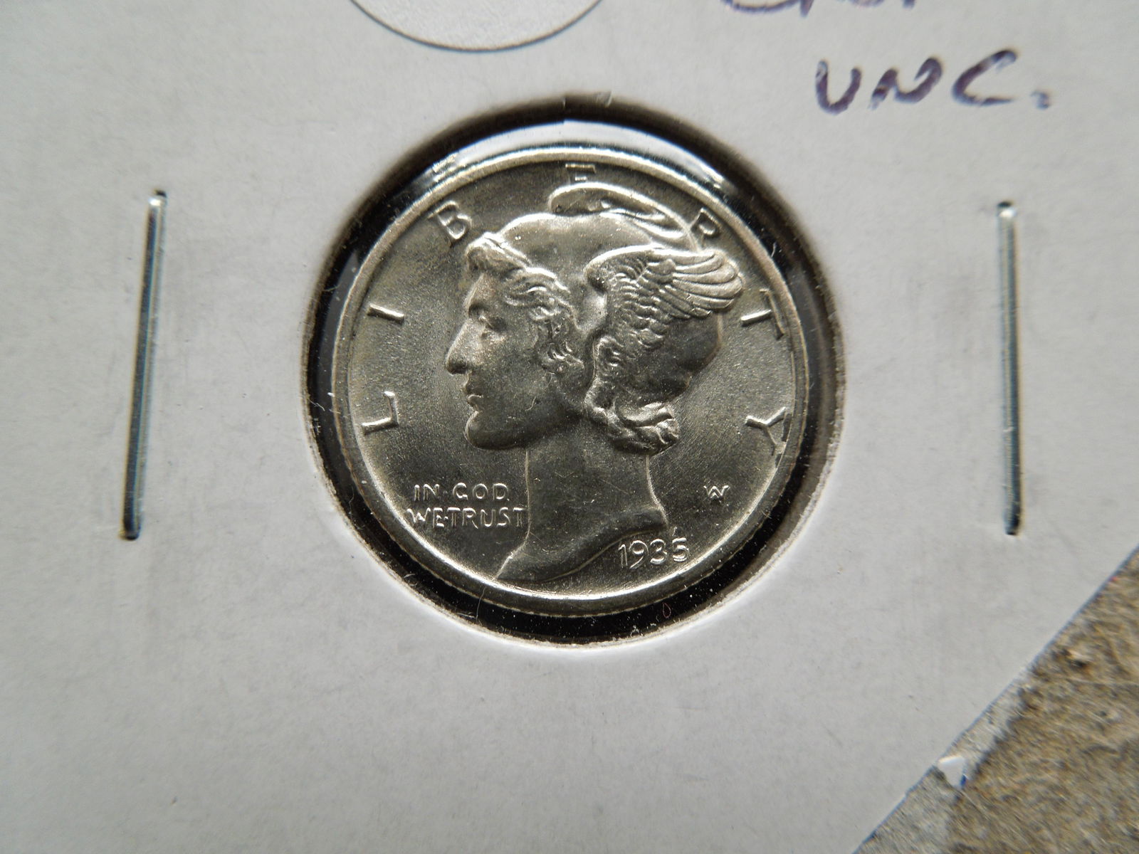 1935 Mercury 10c.  Choice UNC. (1 of 3)