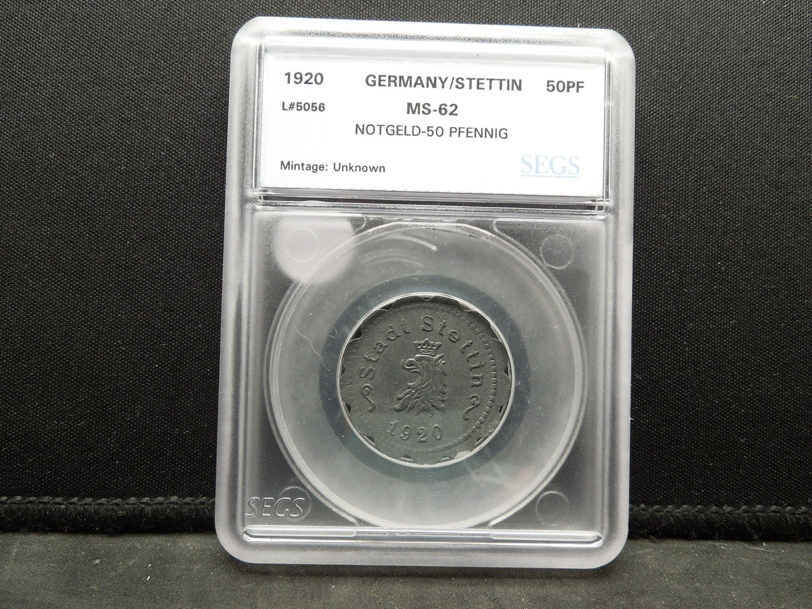 1920 Germany/Stettin 50 Pfennig Notgeld.  SEGS MS-62. (1 of 4)