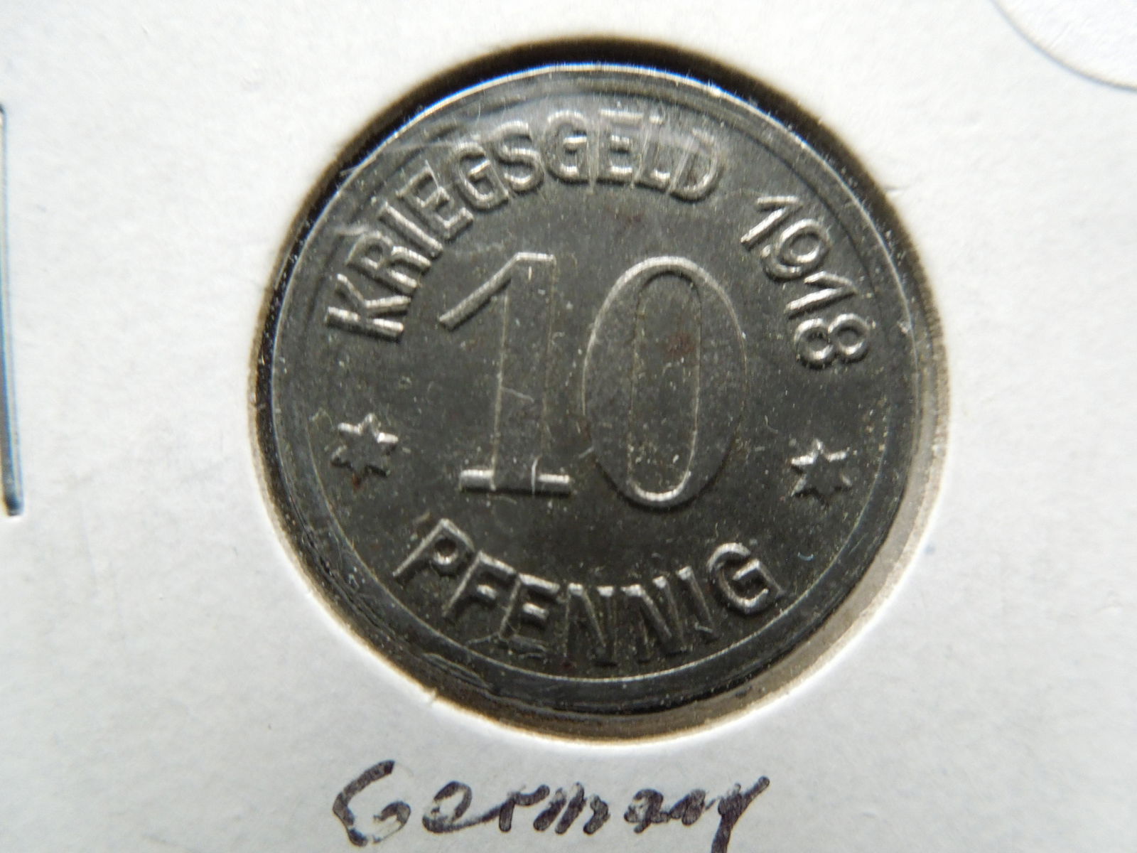 1918 Germany-Coblenz 10 Pfennig Notgeld. (1 of 3)