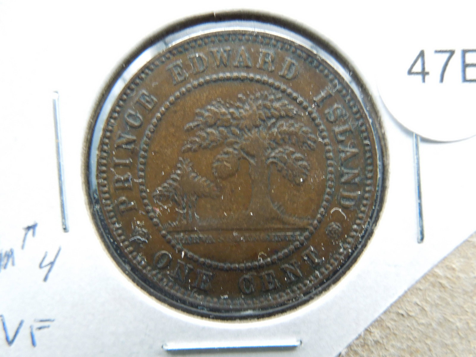 1871 Canada Prince Edward Island One Cent. VF.: 1871 Canada Prince Edward Island One Cent. VF.