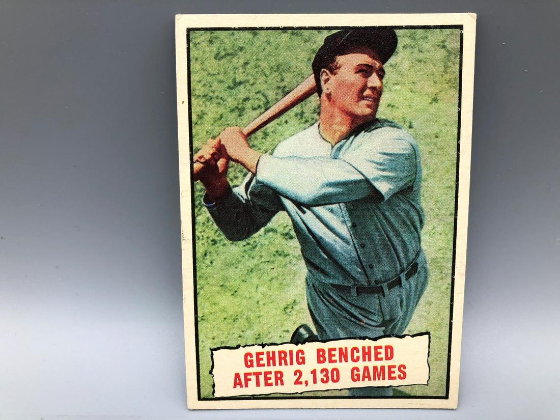 1961 Topps Lou Gehrig #405 Short Print HOF (1 of 2)