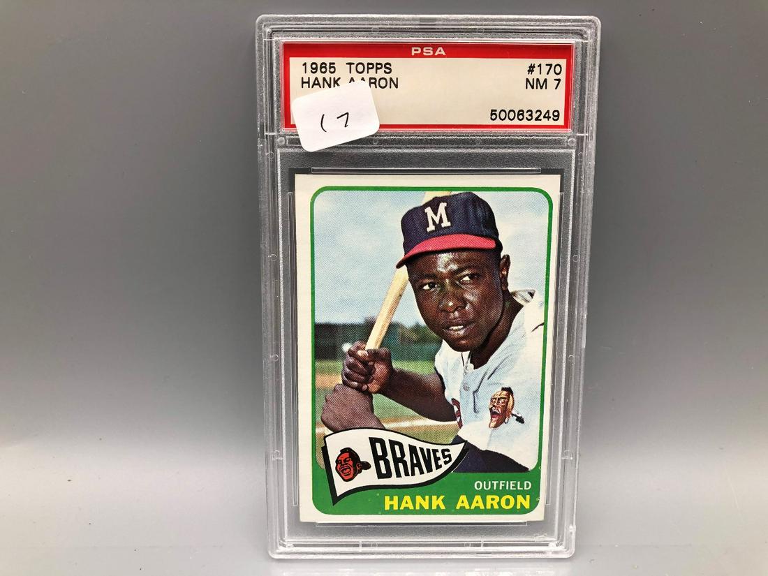 1965 Topps Hank Aaron #170 PSA NM 7 (1 of 2)