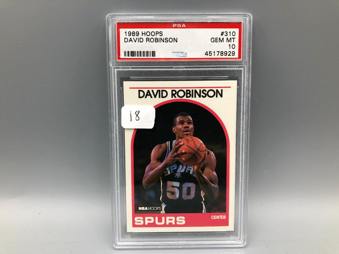 1989 Hoops David Robinson #310 Rookie Year PSA 10 Gem: 1989 Hoops David Robinson #310 Rookie Year PSA 10 Gem Mint!!