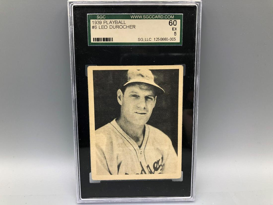 1939 Play Ball Leo Durocher #6 SGC 60: 1939 Play Ball Leo Durocher #6 SGC 60