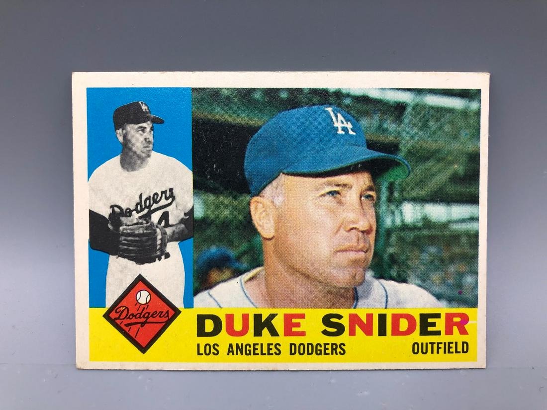 1960 Topps Duke Snider #493 HOF: 1960 Topps Duke Snider #493 HOF