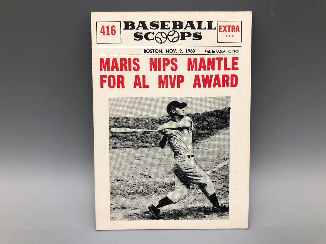 1961 Nu-Card Scoops Roger Maris #416 (1 of 2)