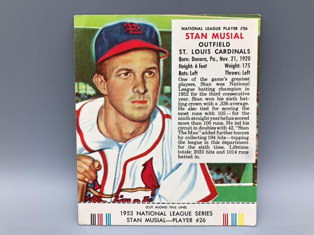 1953 Red Man Stan Musial #26 HOF (1 of 3)