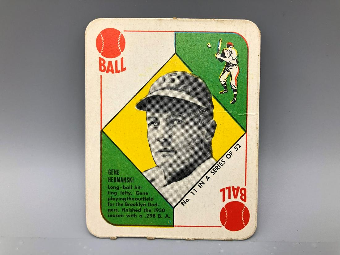 1952 Topps Red Back Gene Hermanski (1 of 2)