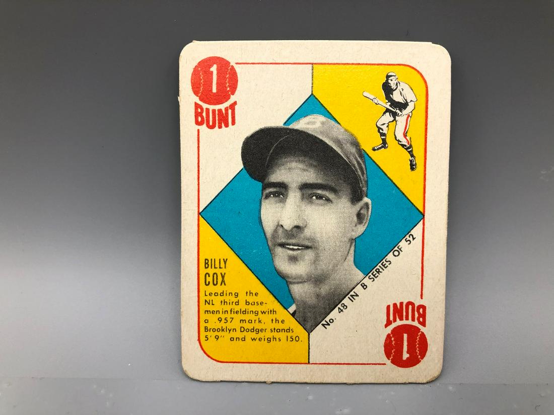 1952 Topps Blue Back Billy Cox (1 of 2)