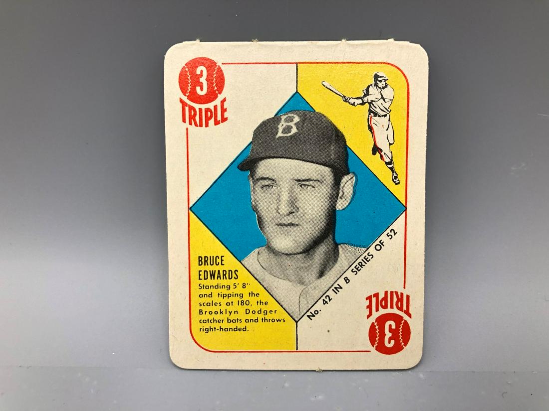 1952 Topps Blue Back Bruce Edwards (1 of 2)