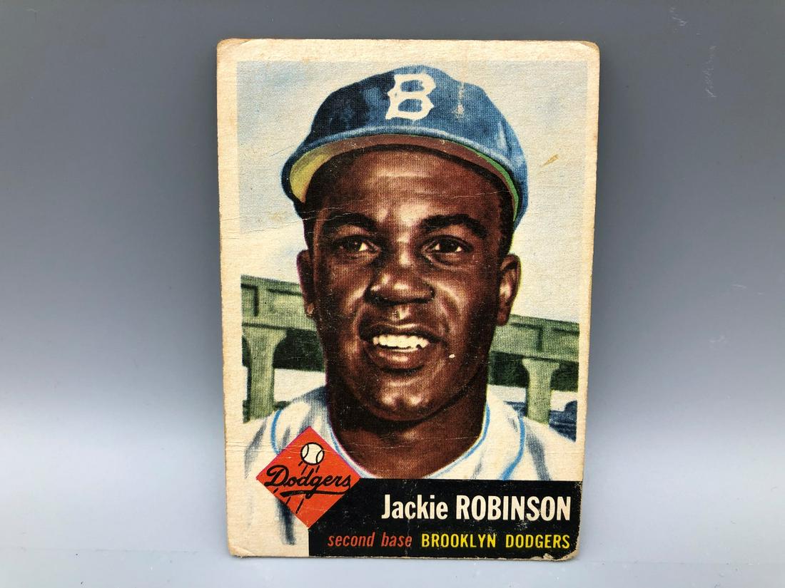1953 Topps Jackie Robinson #1 Iconic Card HOF: 1953 Topps Jackie Robinson #1 Iconic Card HOF