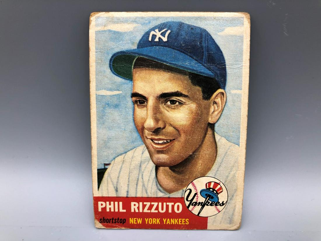 1953 Topps Phil Rizzuto #114 Short Print HOF (1 of 2)