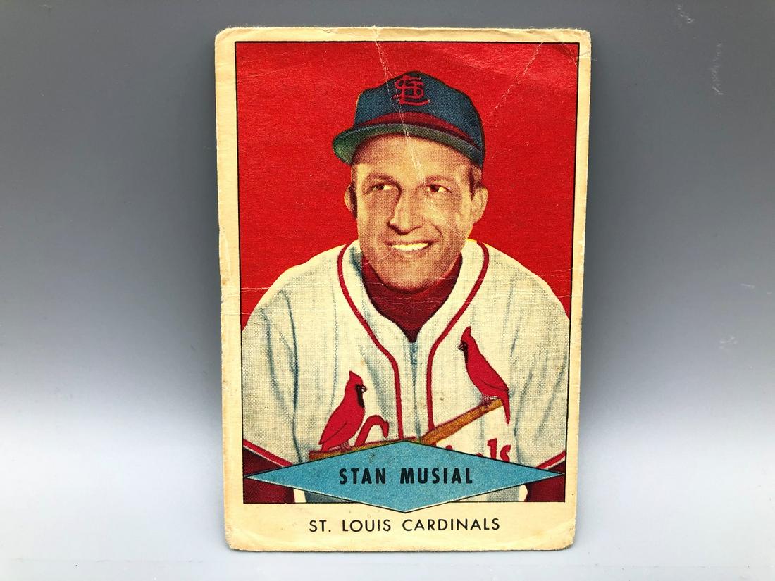 1954 Red Heart Stan Musial Short Print Scarce! HOF (1 of 2)