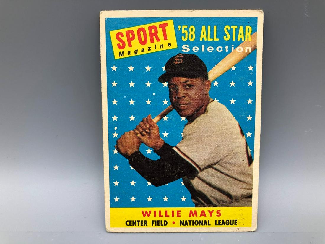 1958 Topps Willie Mays #486 HOF: 1958 Topps Willie Mays #486 HOF
