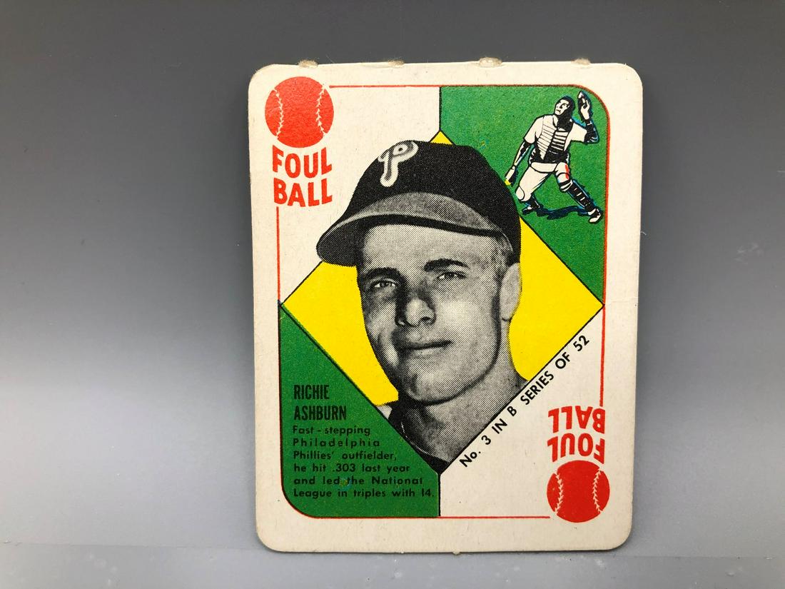 1952 Topps Blue Back Richie Ashburn HOF (1 of 2)